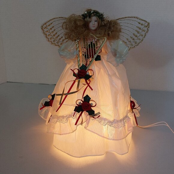 Traditions Lighted Angel Tree Topper - Picture 3 of 4